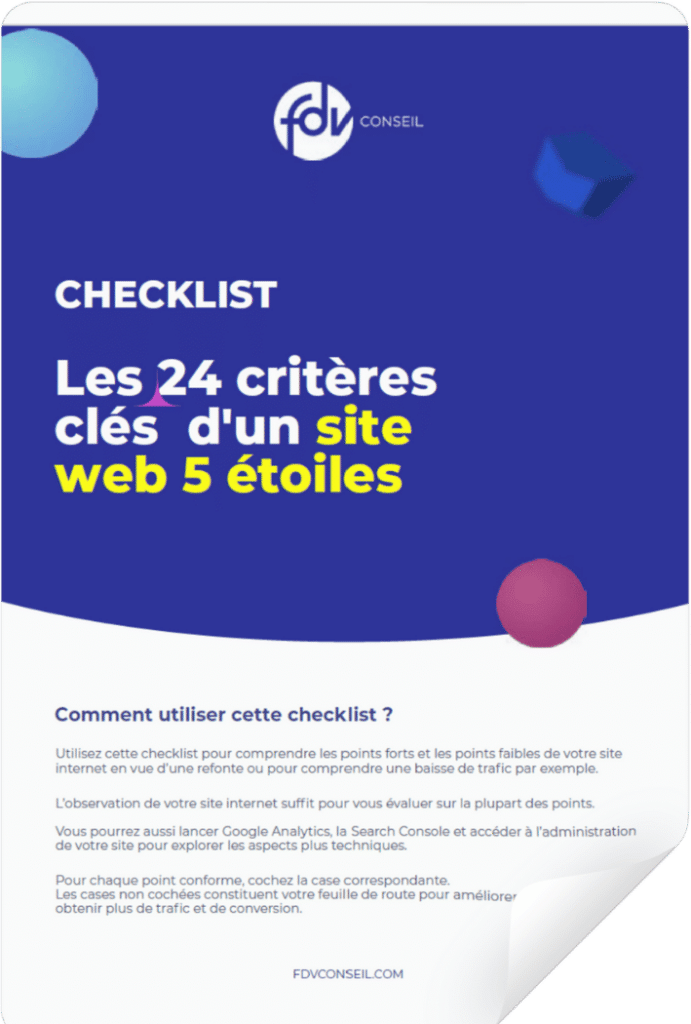 critères site internet 5 étoiles