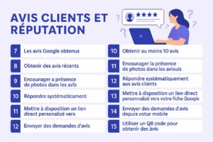 Avis clients et réputation fiche etablissement google