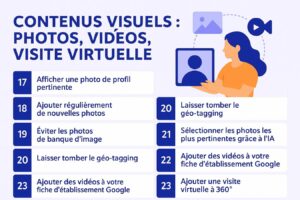 Contenus visuels fiche d'établissement Google